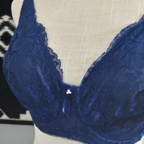 💙 Vintage EUC Wacoal Brand Intimates 85147 Floral Lace Full Coverage Underwire - Picture 5 of 11